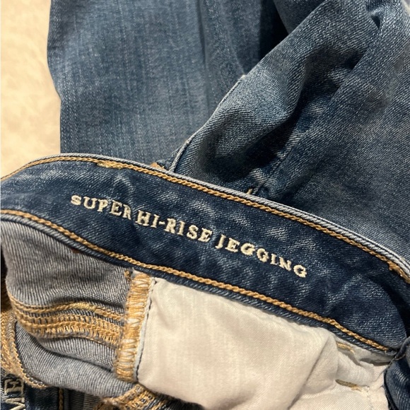 American Eagle size 00 high rise jegging regular super stretch - Picture 6 of 7